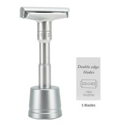 Shavers Women's Adjustable Safety Razor Hair Cutting Double Edge Classic Mens Shaving Mild to Aggressive 16 File Hair Removal Shaver