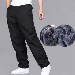 Men's Pants Sweatpant Trousers Autumn Winter Plus Velvet Warm Pant Or Summer Quick-drying Loose Straight Wear-resistant Thin Men