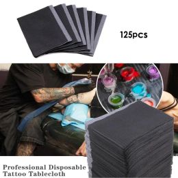 accesories 125x Tattoo Table Covers Patient Bibs Dental Napkins Clean Pad Black