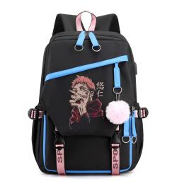Bags Anime Jujutsu Kaisen Backpack Yuji Itadori Cosplay School Backpack Girls Women Travel Laptop Bags Student BookBags For Kid