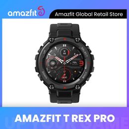 Global Version Amazfit Trex Pro GPS Outdoor Smartwatch Heart Rate Waterproof 18-Its Battery Enough All Day Working 390mAh Smart Watch For Android iOS Phone 240319