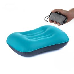 Mat Naturehike Ultralight Folding Concave Shape Inflatable Pillow TPU Coating Portable Neck Air Pillows Plane Outdoor Travel
