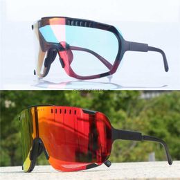 All weather Colour changing cycling glasses outdoor sports running mountaineering internet celebrity including myopia frame