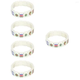 Charm Bracelets 5 Count Bracelet For Men Wrist Chains Unique Creative Mahjong Acrylic Acid Jewelry Couples Miss