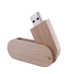 50PCS 128MB256MB512MB1GB2GB4GB8GB16GB Swivel Wooden USB Flash Drive 20 100 True Storage Memory Pendrives Logo Engr9920110