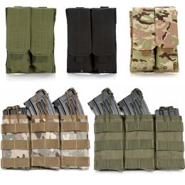 Bags Tactical Molle Magazine Pouch Military 5.56/7.62mm AK M4 AR15 Rifle Mag Bag Single Double Triple Hunting Airsoft Magazine Pouch