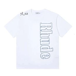 Rhude Shirts Designers T Shirts for Summer Mens T Shirt Luxury Trend Brand Polos Shirt Womens Tshirts Clothing Short Sleeved Large Plus Size 100% Cotton Tees 2354