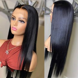 Synthetic Wigs Svipwig Long Straight Synthetic Lace Front Wig For Women Smooth Wig Black Synthetic Lace Wigs High Density Daily wigs 240329