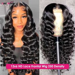 Synthetic Wigs 30 Inch Loose Deep Wave Lace Frontal Wig Glueless Preplucked Human Wigs Ready To Go 13x6 HD Lace Frontal Wig 4x4 Closure wig 240329