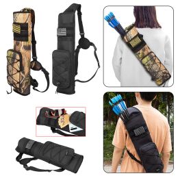 Bags Archery Quiver Bag Bottom Thickening Compound Recurve Bow Holder Adjustable Strap for Outdoor Archery Hunting Accessories