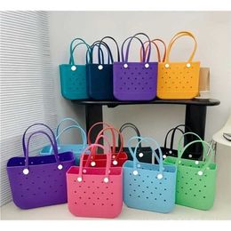 Top Shoulder Bags Eva Beach Bag Designer Handbags Basket Hole Tote Womens Handbag Designer Bag 240311