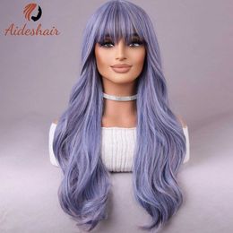 Synthetic Wigs Europe and the United States new wig with bangs long curly hair 240329