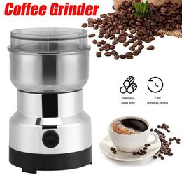 Electric Coffee Grinder Multifunctional Kitchen Cereals Nuts Spices Spice Grains Grinder Machine Coffee Beans Chopper 240313