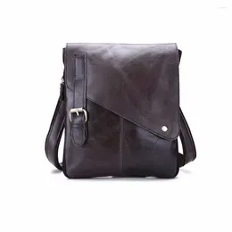 Bag Men's Messenger Genuine Leather Casual Crossbody Small Fashion Phone Handbag Gift For Man's Shoulder Bags