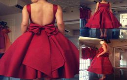 vestidos de festa 2019 Burgundy Ball Gown Tea Length Prom Party Dresses Cute Square Evening Dresse Homecoming Dress Plus 4969171