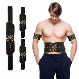 Electric Abdominal Muscle Stimulator Massage Belt Smart Waist Abs Body Slimming Massager Fitness Lose Weight Fat Burn 240314