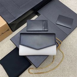 10A Mirror Quality Designer designer Fashion Women Envelope bag Chain Bags Wallet Pouder Emed Leather Crossbody Handbag Shoulder Bag