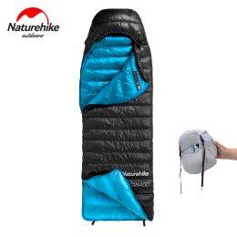 Gear Naturehike CW400/CWZ400 Sleeping Bag Goose Down FP750/FP550 Envelope Type Camping Sleeping Bag Single Person Winter Warm Travel