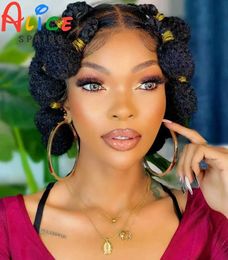 Synthetic Wigs New Style Synthetic Full Lace Short Bantu Braided Wig Knotless Box Braided Wigs for Black Women Handmade Cornrow Braided Wig 240328 240327