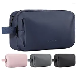 Storage Bags Makeup Bag With Dividers Convenient Portable Waterproof Cosmetic Travel Flat Toiletry