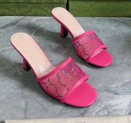 Designer di qualità tacchi alti sexy Pantofole da donna estive all'aperto G trasparente, scarpe da festa con tacchi alti, moda sexy 2024 nuova.Numero di scarpe 35~42