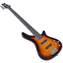 Guitar High Gloss Electric Bass Guitar 5 String 43 Inch Solid Basswood Body Sunburst & Natural Colour Bass Guitar Fast Deliver