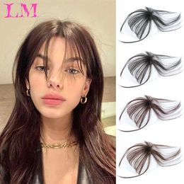 Synthetic Wigs Bangs LM Black/Light Brown Clip In Hair Bangs Hairpiece Accessories Synthetic Fake Bangs Clip In Hair Clip In Hair Pieces 240328 240327