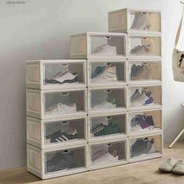 Storage Holders Racks Shoe Box Shoe Cabinet for Entrance Shor Rack Fabric Organiser Shoe Box Storage Organiser Wooden Shoe Rack Y240319