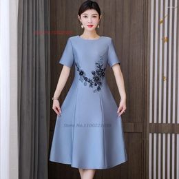 Ethnic Clothing 2024 Traditional Chinese Vintage Dress Improved Wedding Cheongsam National Flower Embroidery A-line Banquet Evening