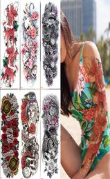 330 Styles full sleeves Temporary Tattoos Waterproof Sticker Festival Personality party stickers Body Art Arm tattoo 1748cm9077037