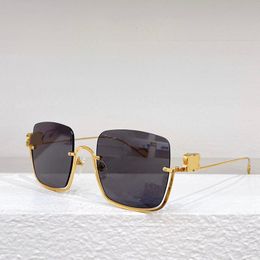 Fashion rectangular half frame sunglasses for men and women designer luxurious light colored decorative sunglasses available in 6 colors BB0122S