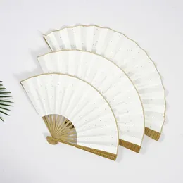 Decorative Figurines Xuan Paper Folding Chinese Fan With Ancient Style 9 Inch 10 Hand Blank Painting