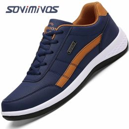 Shirts Leather Men Shoes Sneakers Trend Casual Shoe Italian Breathable Leisure Male Sneakers Nonslip Footwear Men Vulcanised Shoes