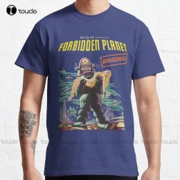 T-Shirts Forbidden Planet Poster Classic TShirt Mom Shirts Custom Aldult Teen Unisex Digital Printing Tee Shirt Xs5Xl Classic Tshirt