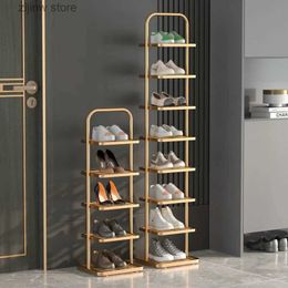 Storage Holders Racks Light Luxury Texture shoe rack multi-layer iron art home storage and Organisation double tube double-layer wardrobe storage Y240319