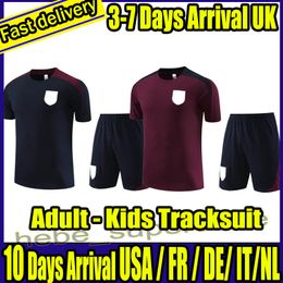 ENGlandS tracksuit soccer jersey training suit KANE STERLING RASHFORD SANCHO GREALISH men kids national Summer short sleeved football sets uniform