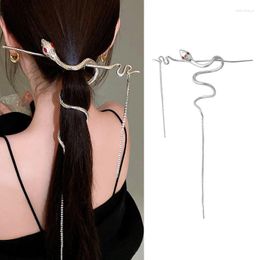 Hair Clips Chinese Style Classic Snake Hairpin Simple Chain Tassel Female Fashion Accessories