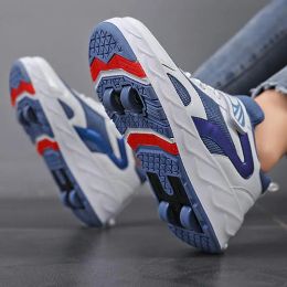 Ayakkabılar Moda Moda Erkek Kızlar İçin Ayakkabı Skate Ayakkabıları Erkekler Sıradan Spor 4 Tekerlek Deformasyon Sneakers Çocuk Oyuncakları Hediye Oyun Botları 2023