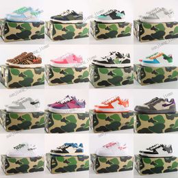 35 Colours Stask8 Designer Sta Casual Shoes Sk8 Low Men Women Patent Leather Black White Abc Camo Camouflage Skateboarding Sports Sneakers Trainers Outdoor Shark