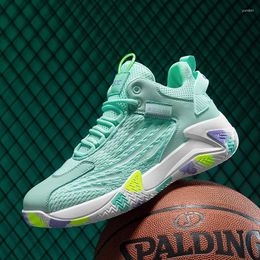 Basketball Shoes High Quality Mid-top Mesh 2024 Summer Men Sports Fashionable And Comfortable Outdoor Breathable