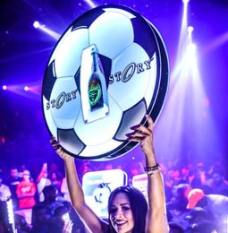 Led Champagne Bottle Presenter Ball Shape Bottle Glorifier Customised Logo Bom P for Nightclub Lounge Bar Party