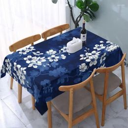 Table Cloth Rectangular Tablecloth Fit 45"-50" Elastic Edge Flower Plant Covers