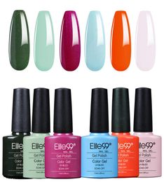 Elite99 73ml Classic Colour Bottle Gel Nail Polish Set 6PcsSet Soak Off UV LED Nail Varnish Nail Art Gel Polish Manicure Kit1868537