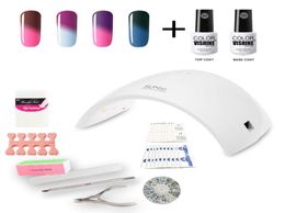 Whole Nail Gel Polish Starter Kit Set SUN9C 36W LED Lamp 4 Colours Soak Off Gel PolishTop Base CoatCleanserRemovers Full M5417227