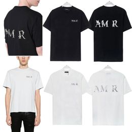 Designer men's T-shirt summer cotton tide shirt front and back letter print classic simple short sleeve size s-3xl