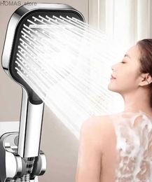 Bathroom Shower Heads High Pressure Shower Head 3 Spray Setting with ON/OFF Pause Switch Large Flow Rainfall Handheld Shower Head Bathroom Accessoies Y2319