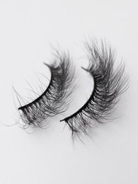 Natural eyelashes whole silk eyelash faux mink 3d synthetic lashes Fibre lash vendors box and logo service1866243