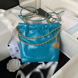 10A Original quality CC Classic trash shopping bag luxury Womens designer purses travel handbags totes Genuine Leather Crossbody Chain bag Small and mini