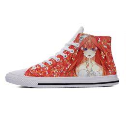 Shoes The Quintessential Quintuplets High Top Sneakers Men Women Teenager Casual Shoes Canvas Running Shoes 3D Print Lightweight shoe