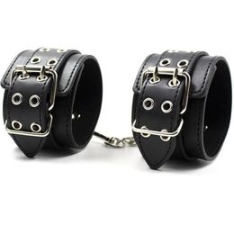 Hand Ankle Leather Bonage Cuffs Adult Games Restraints Slave BDSM Handcuffs For Sex tools Couples Fetish Erotic Toys